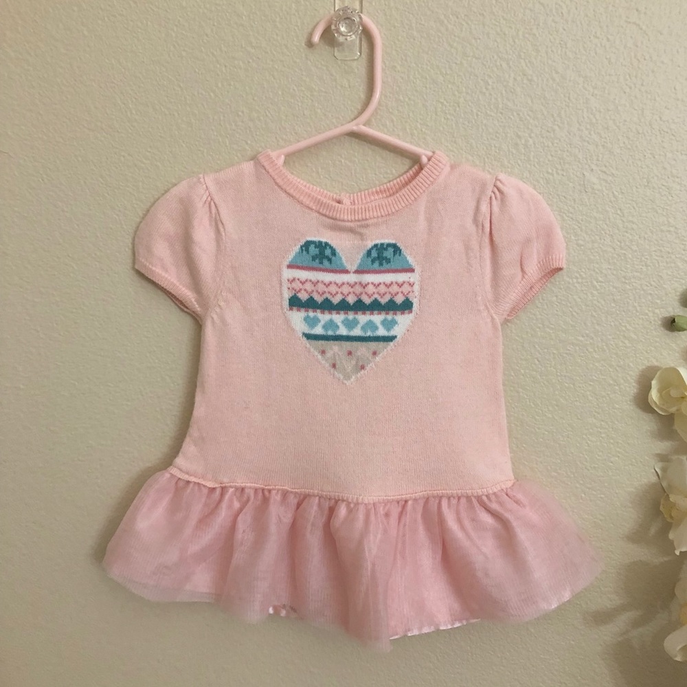 Pretty pink top for little girl
